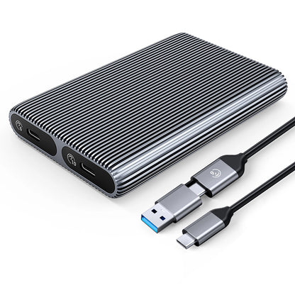 Rack Orico AM2C3-2SN Dual Disk pentru SSD M.2 NVMe, Gri