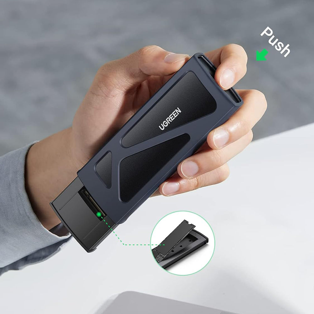 Rack UGREEN CM578 pentru SSD M.2 NVMe, Gri