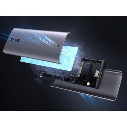 Rack UGREEN CM767 (15813) pentru SSD M.2 NVMe / NGFF, Gri