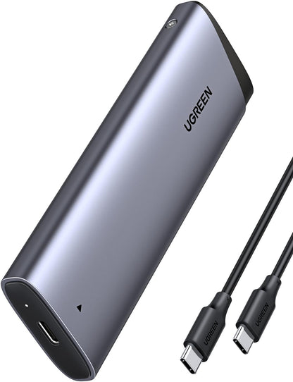 Rack UGREEN CM767 pentru SSD SATA M.2 NVMe, Gri