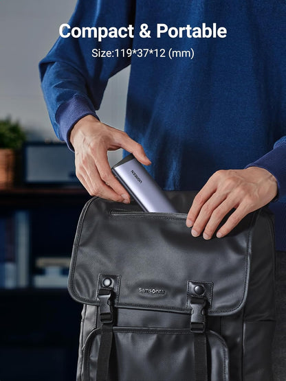 Rack UGREEN CM767 pentru SSD SATA M.2 NVMe, Gri