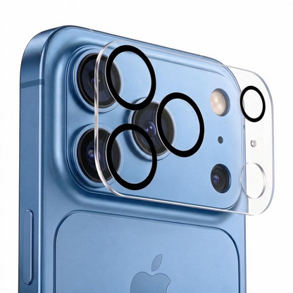 Rama protectie Camera Spate Tech-Protect Cam Fit+ pentru Apple iPhone 18 Pro, Sticla Securizata, Transparenta