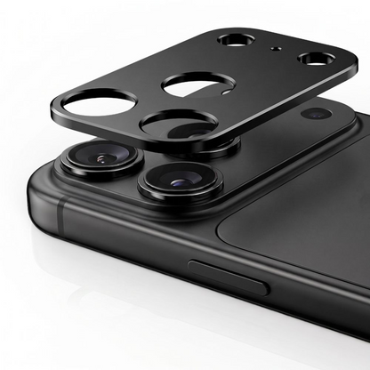 Rama protectie Camera Spate Tech-Protect Camalloy Fit+ pentru Apple iPhone 18 Pro, Aluminiu, Neagra