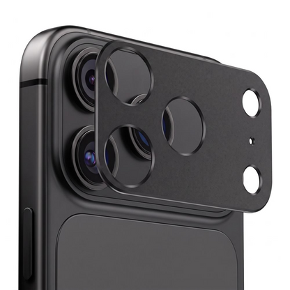 Rama protectie Camera Spate Tech-Protect Camalloy Fit+ pentru Apple iPhone 18 Pro, Aluminiu, Neagra