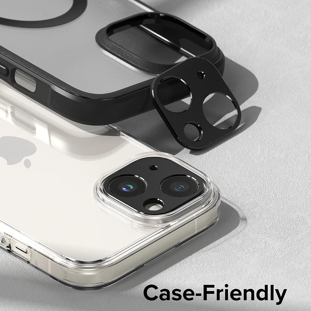 Rama protectie Camera Spate Ringke Styling pentru Apple iPhone 15 Plus / 15, Aluminiu, Neagra