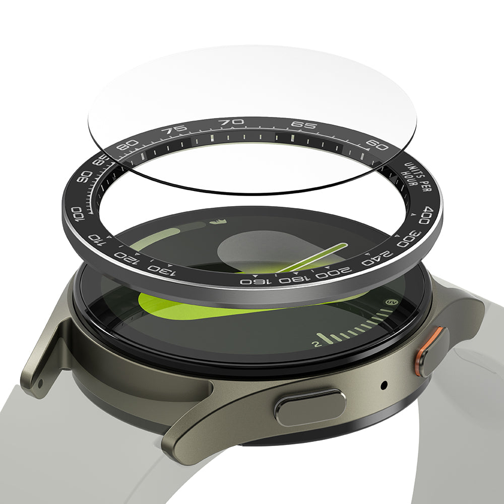 Rama Protectie Ringke Premium Styling pentru Samsung Galaxy Watch7 40mm, Model 1, Neagra