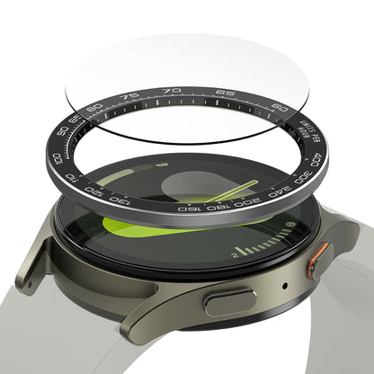 Rama Protectie Ringke Premium Styling pentru Samsung Galaxy Watch7 40mm, Model 1, Neagra