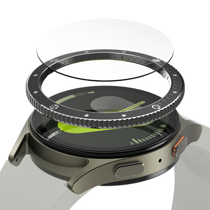 Rama Protectie Ringke Premium Styling pentru Samsung Galaxy Watch7 40mm, Model 2, Neagra