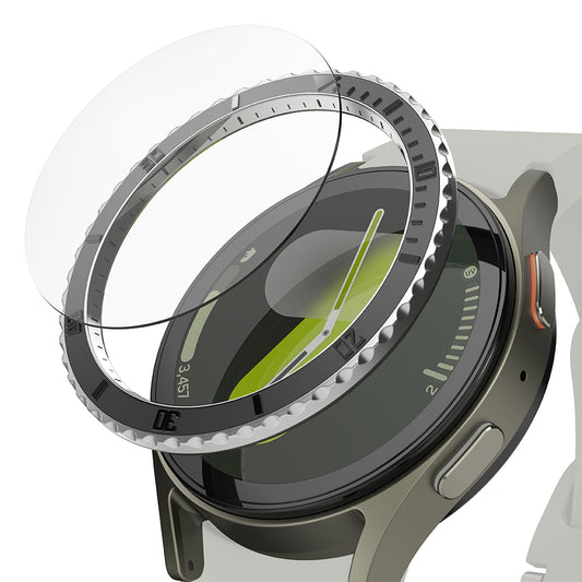 Rama Protectie Ringke Premium Styling pentru Samsung Galaxy Watch7 40mm, Model 3, Neagra