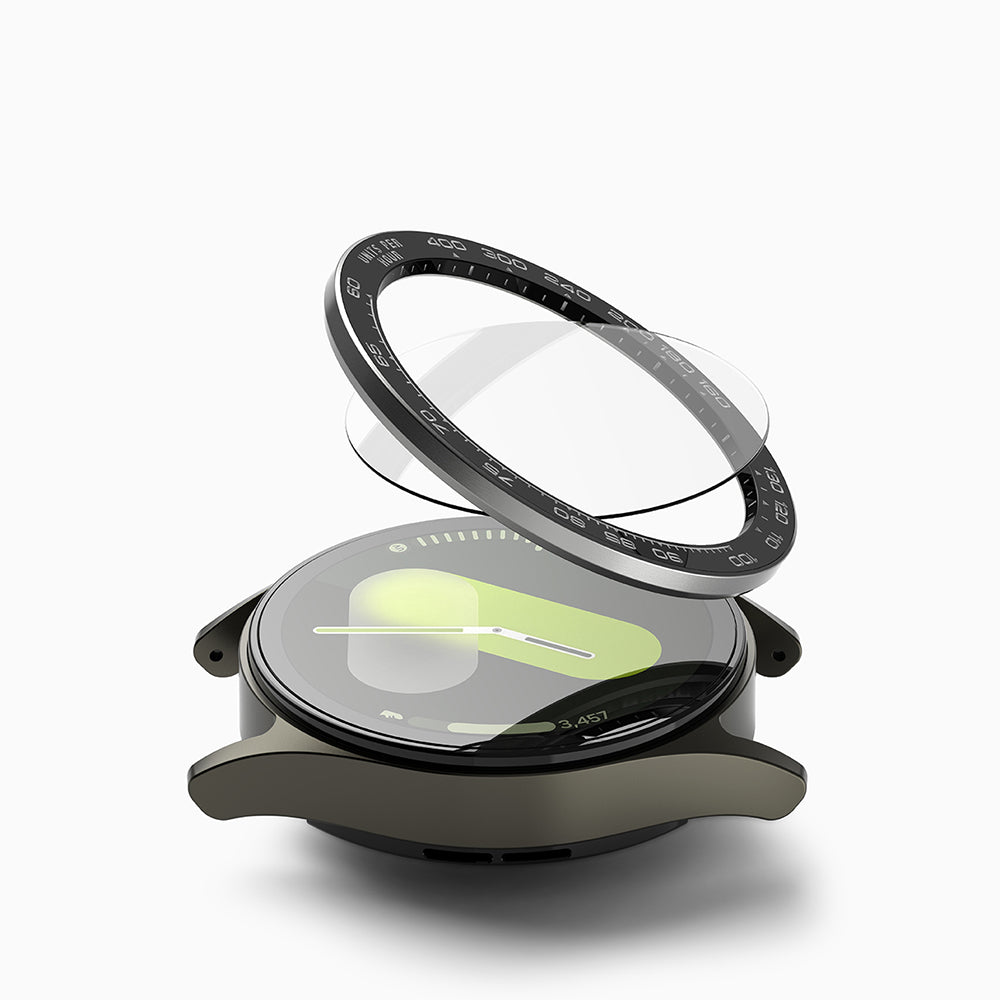 Rama Protectie Ringke Premium Styling pentru Samsung Galaxy Watch7 44mm, Model 1, Neagra