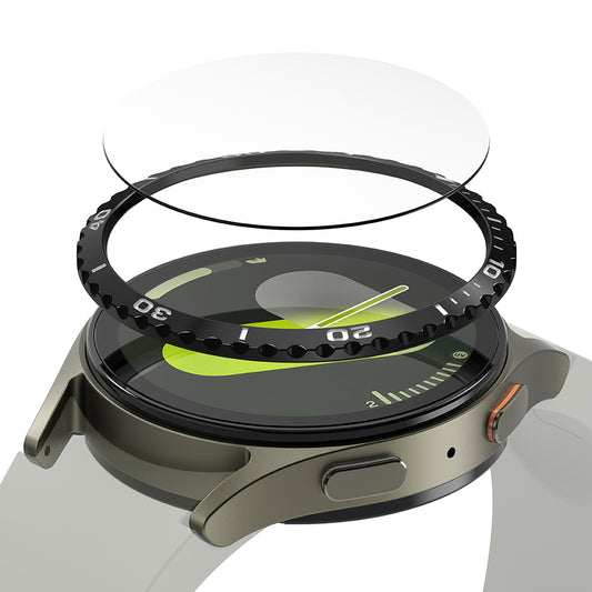 Rama Protectie Ringke Styling pentru Samsung Galaxy Watch7 40mm, Model 6, Neagra