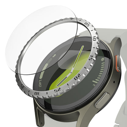 Rama Protectie Ringke Styling pentru Samsung Galaxy Watch7 44mm, Model 5, Argintie