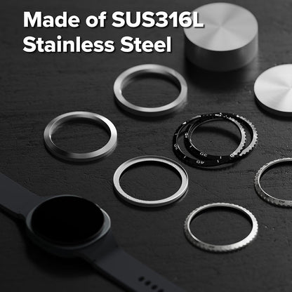 Rama Protectie Ringke Inner Styling pentru Samsung Galaxy Watch8 Classic, Argintie