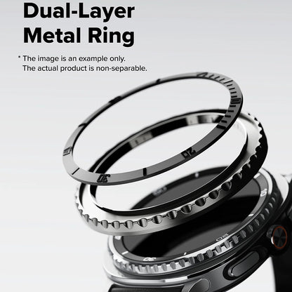 Rama Protectie Ringke Premium Styling pentru Samsung Galaxy Watch8 Classic, Neagra