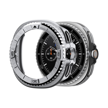 Rama Protectie Spigen Tune Pro Pilot pentru Samsung Galaxy Watch8 Classic, Argintie