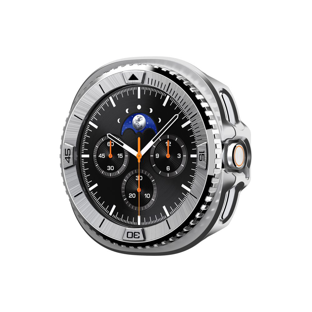 Rama Protectie Spigen Tune Pro Pilot pentru Samsung Galaxy Watch8 Classic, Argintie