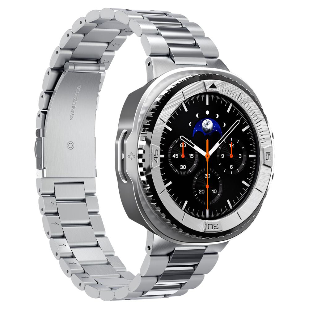 Rama Protectie Spigen Tune Pro Pilot pentru Samsung Galaxy Watch8 Classic, Argintie