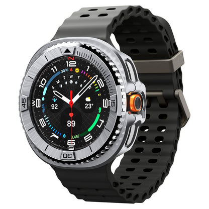 Rama Protectie Spigen Tune Pro Pilot pentru Samsung Galaxy Watch8 Classic, Argintie