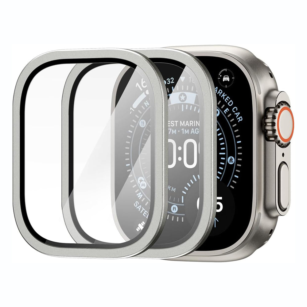 Rama Protectie Spigen Tune with Glass pentru Apple Watch Ultra Series, Argintie ACS11595