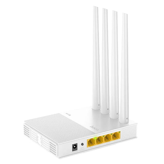 Router Wireless HOCO HI31, Dual Band, Wi-Fi 5, Alb