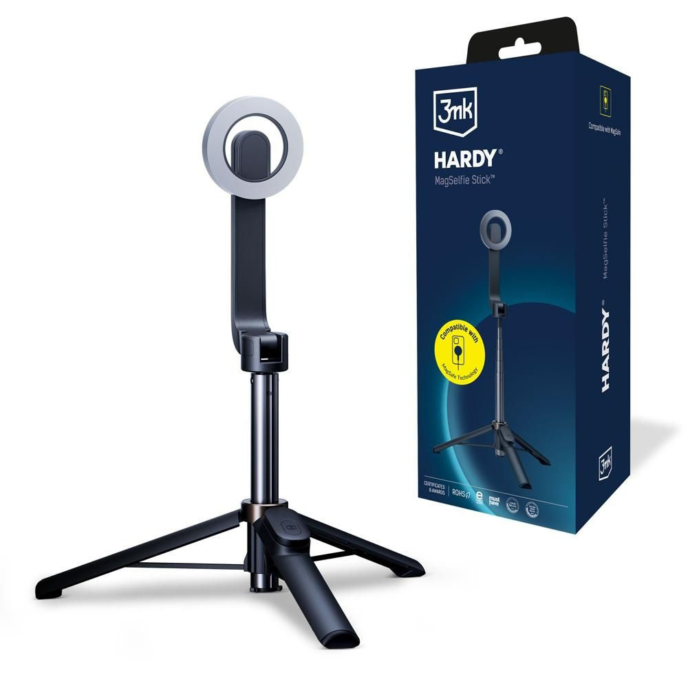 Selfie Stick Bluetooth 3MK Hardy MagSelfie, Universal, Negru