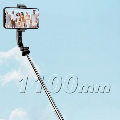 Selfie Stick Bluetooth Dudao F18S 4in1, Universal, Negru