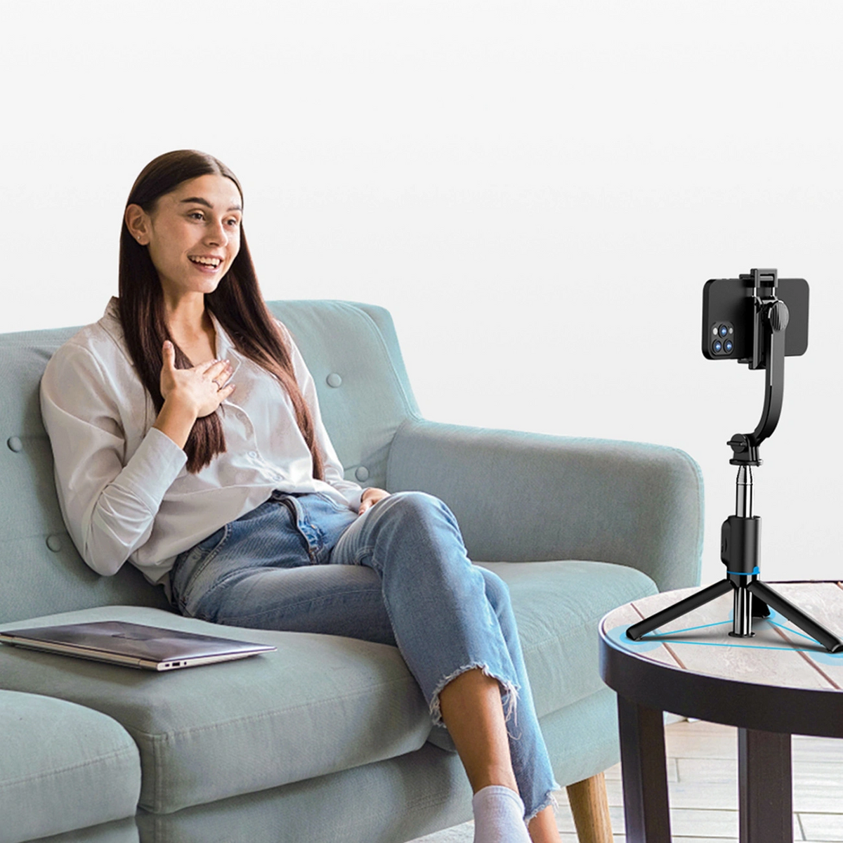 Selfie Stick Bluetooth Dudao F18S 4in1, Universal, Negru