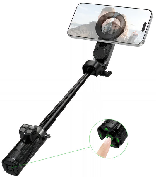 Selfie Stick Bluetooth HOCO K27 Pro, Universal, Negru