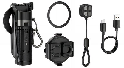 Selfie Stick Bluetooth HOCO K27 Pro, Universal, Negru