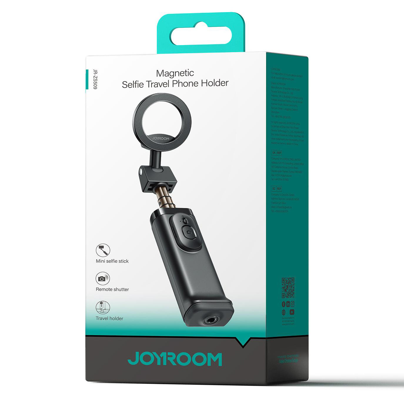 Selfie Stick Bluetooth Joyroom JR-ZS509, Universal, Negru