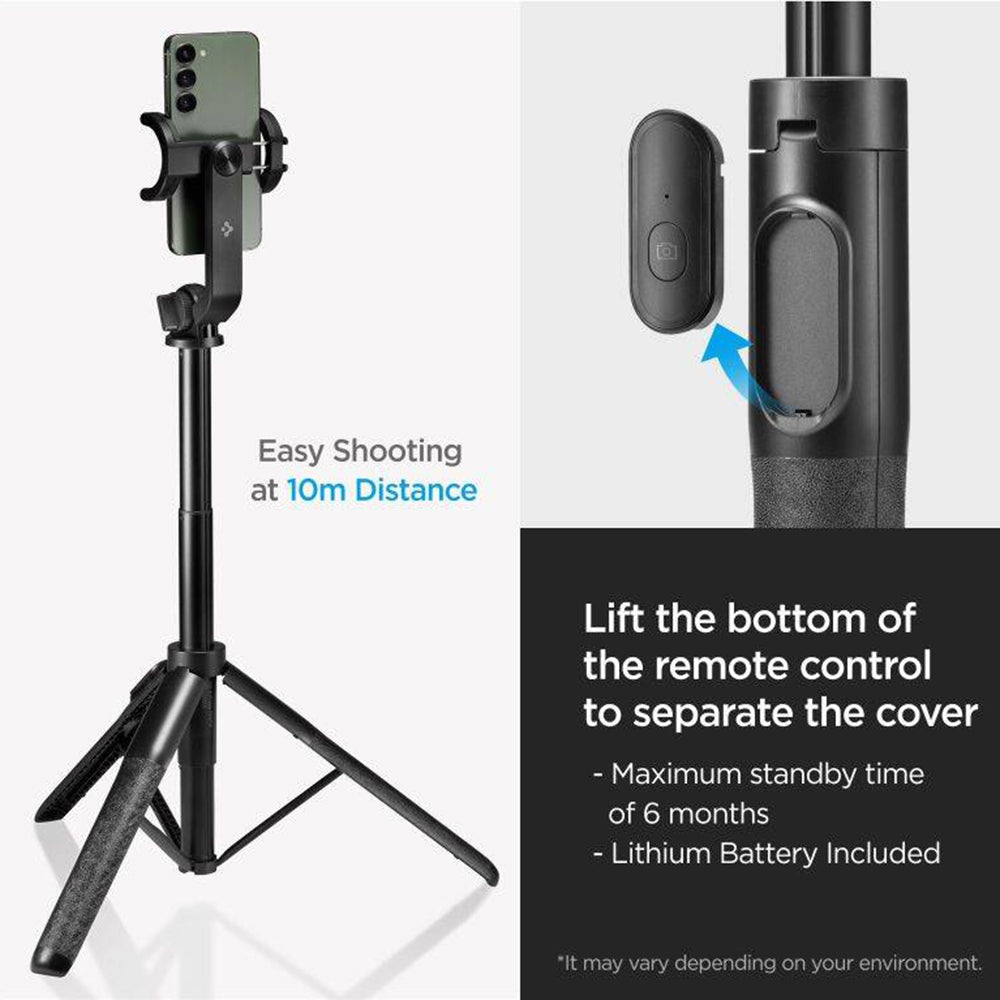 Selfie Stick Bluetooth Spigen S560W, Universal, Negru