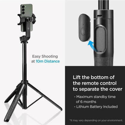 Selfie Stick Bluetooth Spigen S560W, Universal, Negru