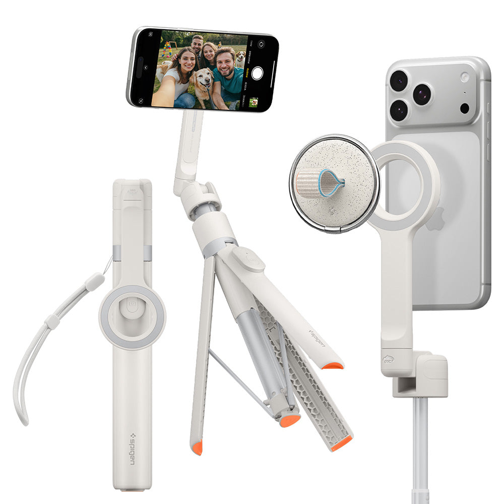Selfie Stick Bluetooth Spigen S582W, Universal, Bej AMP11373