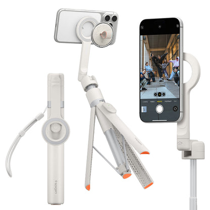 Selfie Stick Bluetooth Spigen S582W, Universal, Bej AMP11373