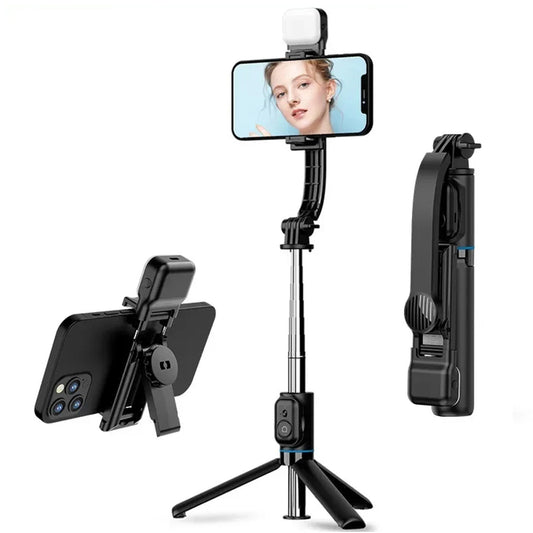 Selfie Stick Bluetooth Techsuit C01s, Universal, Negru