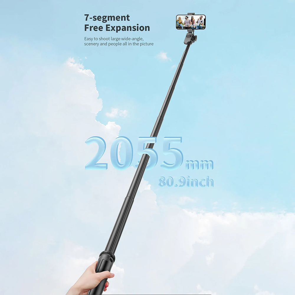 Selfie Stick Bluetooth Techsuit C05, Universal, Negru