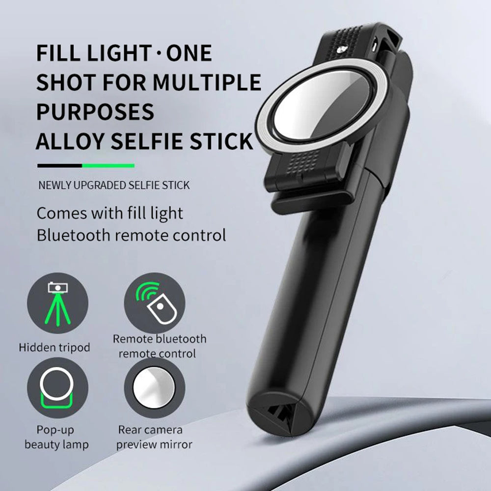 Selfie Stick Bluetooth Techsuit K13, Universal, Negru