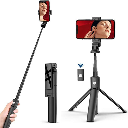 Selfie Stick Bluetooth Techsuit K22, Universal, Negru