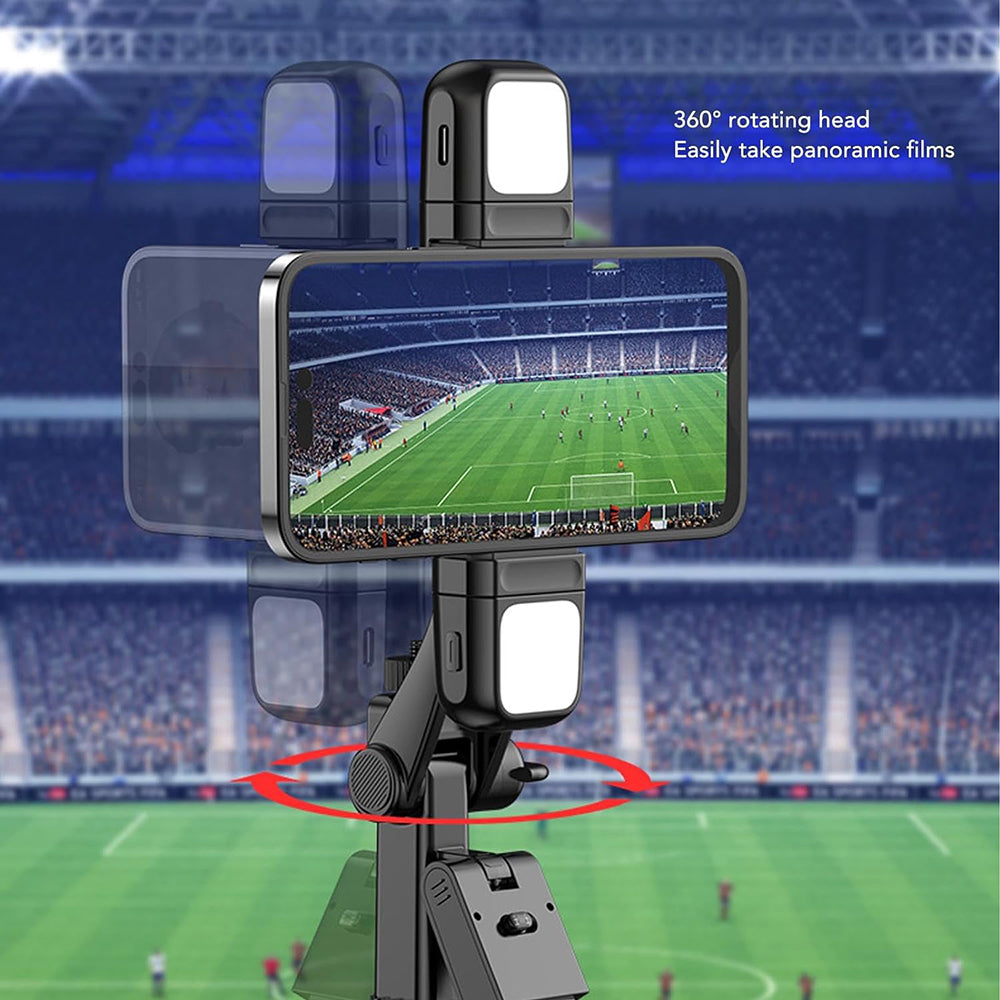 Selfie Stick Bluetooth Techsuit K30S, Universal, Negru