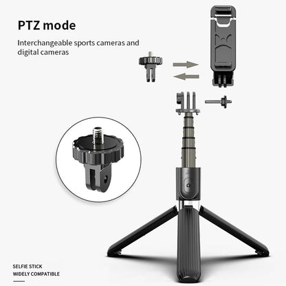 Selfie Stick Bluetooth Techsuit L03, Universal, Negru