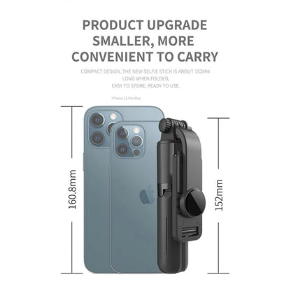 Selfie Stick Bluetooth Techsuit L10, Universal, Negru