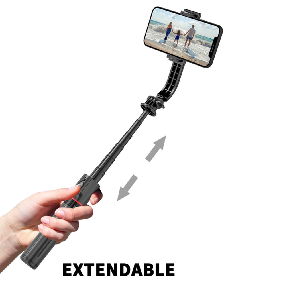 Selfie Stick Bluetooth Techsuit L12, Universal, Negru