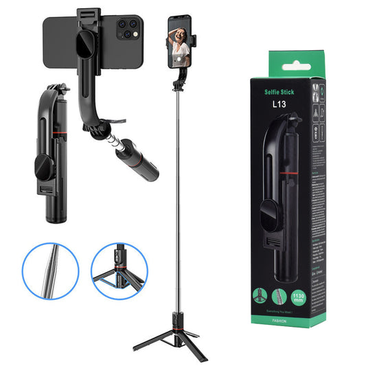 Selfie Stick Bluetooth Techsuit L13, Universal, Negru