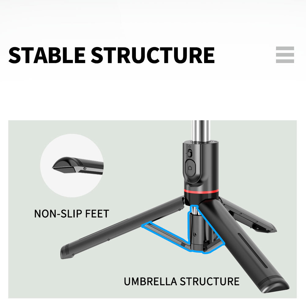 Selfie Stick Bluetooth Techsuit L13, Universal, Negru