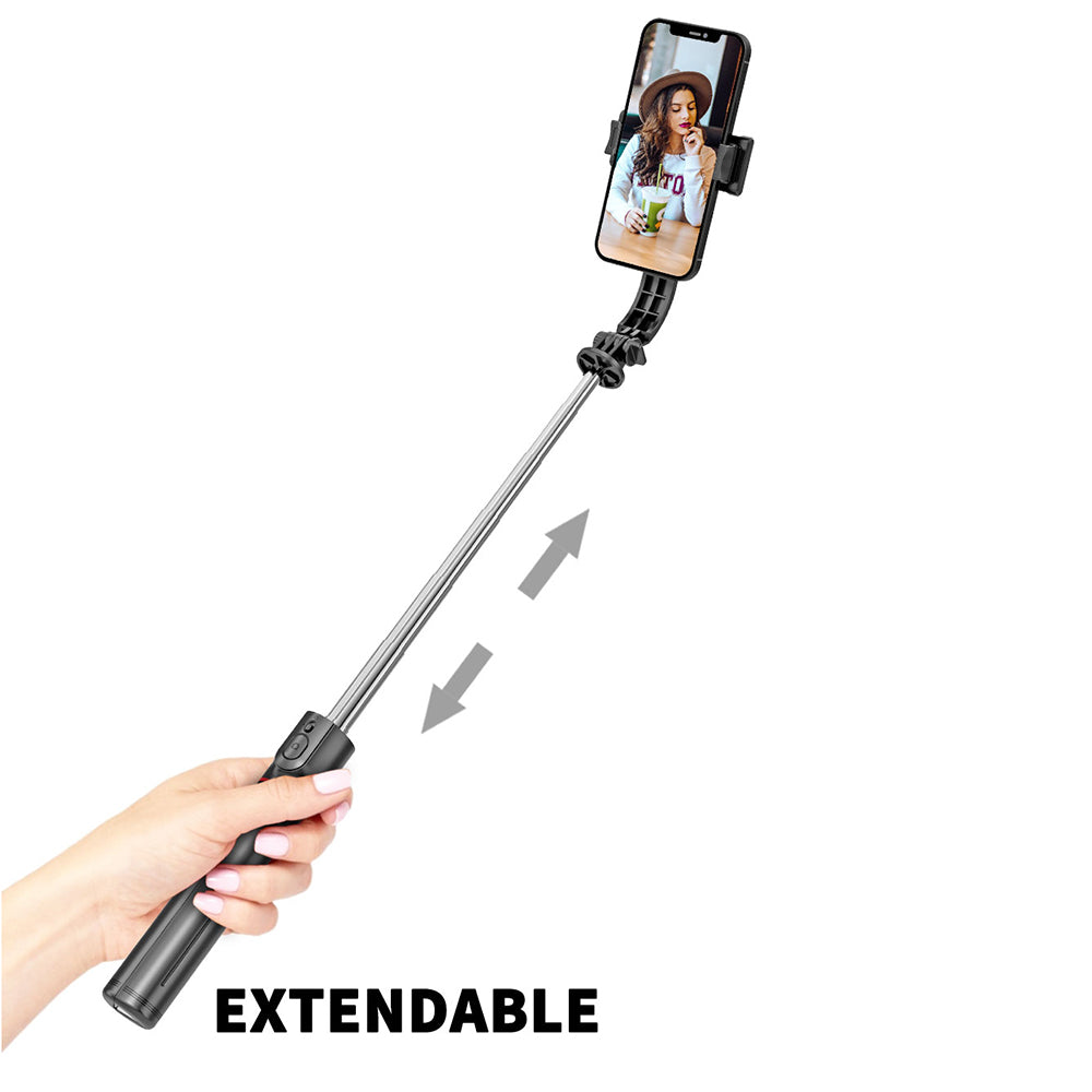 Selfie Stick Bluetooth Techsuit L13, Universal, Negru
