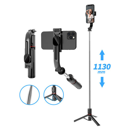 Selfie Stick Bluetooth Techsuit L13, Universal, Negru