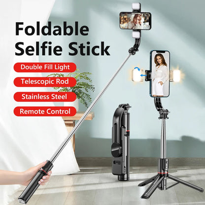 Selfie Stick Bluetooth Techsuit L13d, Universal, Negru