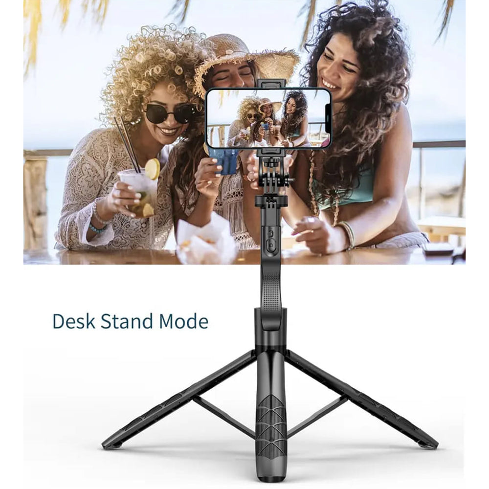 Selfie Stick Bluetooth Techsuit L16, Universal, Negru
