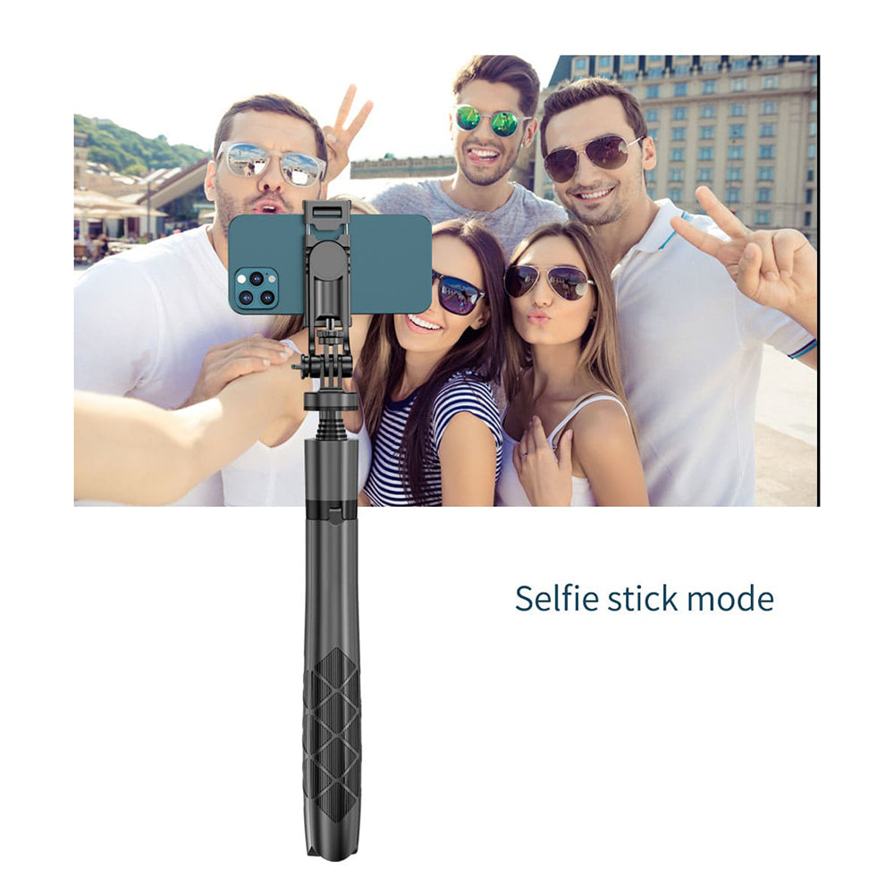 Selfie Stick Bluetooth Techsuit L16, Universal, Negru