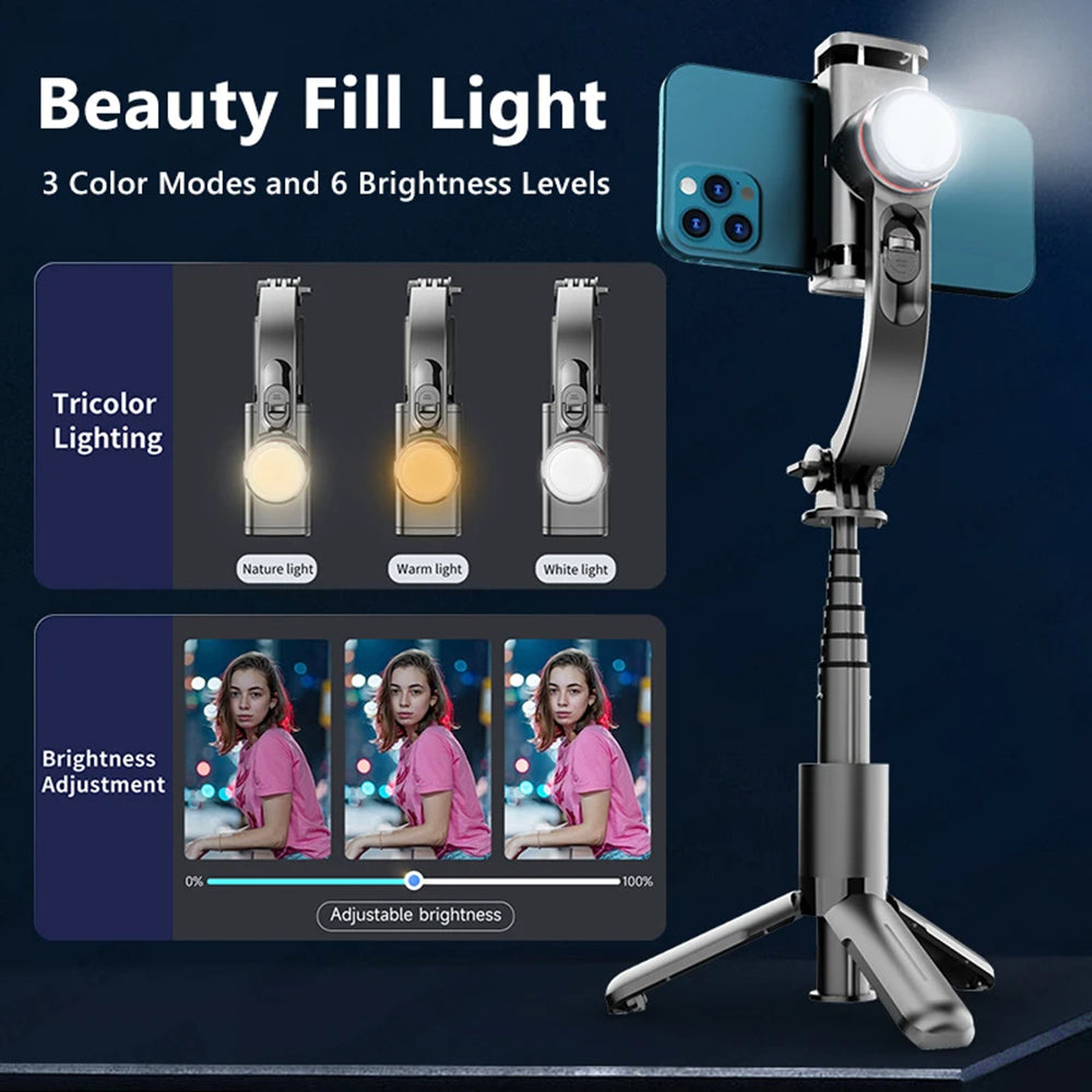 Selfie Stick Bluetooth Techsuit L18sMini, Universal, Negru